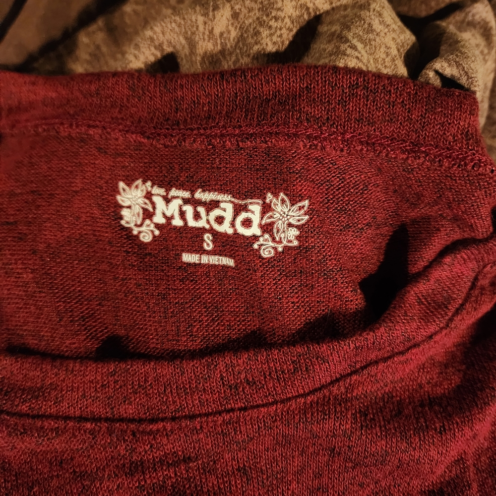 Mudd Deep Red Knit Top - Picture 2 of 2